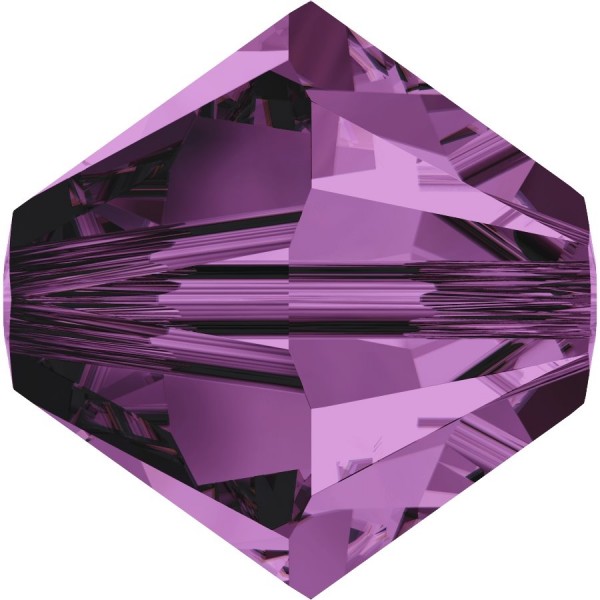 Swarovski Crystal 5328 Xilion Bicone Bead 4mm --- 10 Stück - Amethyst