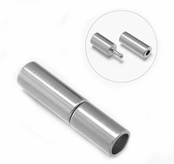Click-clasp for 2 mm bands – stainless steel