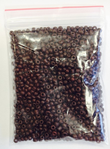 Glass beads approx. 2 mm – schoko – 20 grams