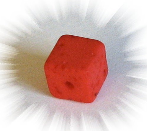 Polaris Gala sweet cube 8 mm red – small hole
