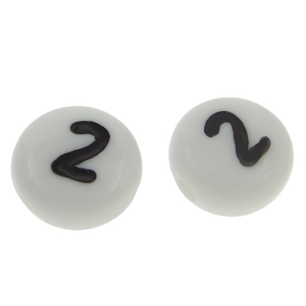 Number bead 2-7x4 mm – 1 pcs.
