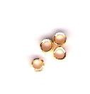 Schmelzperlen - Quetschperlen (2,5mm) - 1 Gramm - ca. 35 Stk.- goldf. EDELSTAHL