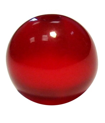 Polaris bead 8 mm glossy ruby – small hole