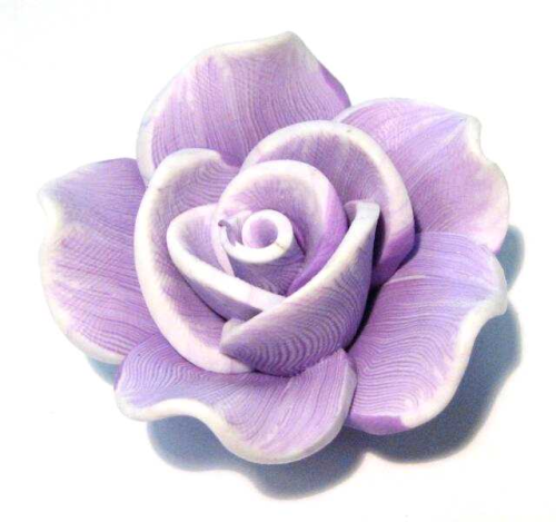 Rose 40 mm – purple-white