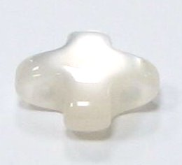 Polaris Cross – mother-of-bead – with double hole