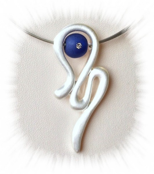 Creative pendant -Epsilon- silver plated