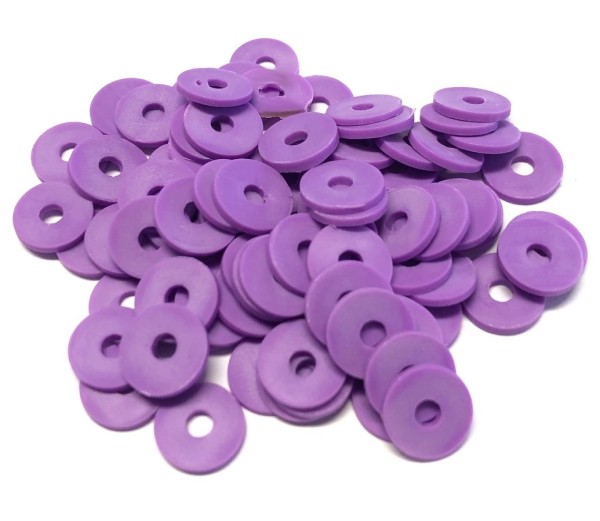 Katsuki beads - Heishi beads 10mm - purple - 10cm