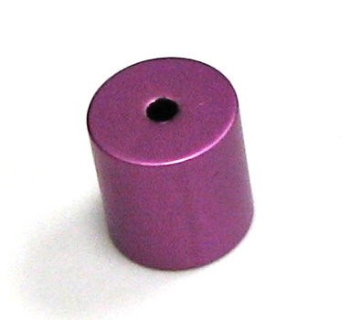 Aluminium cylinder/tube anodised 10x10 mm – anodised light amethyst