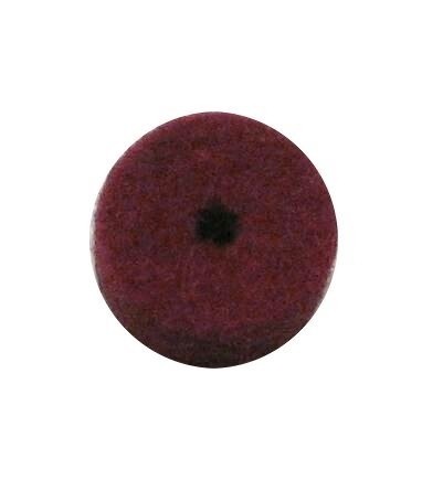 Felt disc bordeaux red – 10x5mm