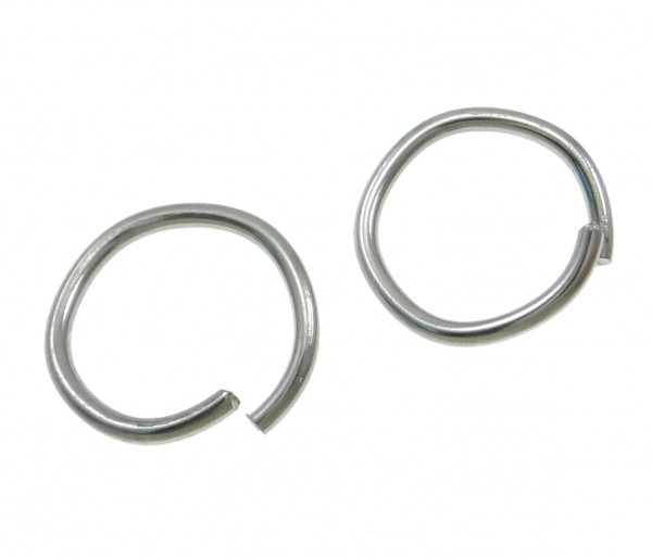 Binding ring / eyelet – stainless steel – 10x1 mm – 1 pcs open