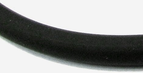 Moosgummi rund 10mm - schwarz - 1 Meter