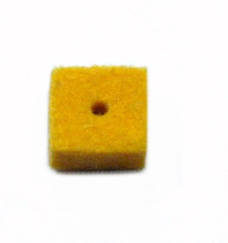 Felt quadrangle yellow – 10x10x5mm