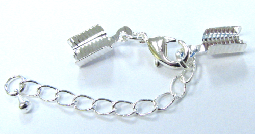 Universal closure – silver coloured – for up to 3 mm bands