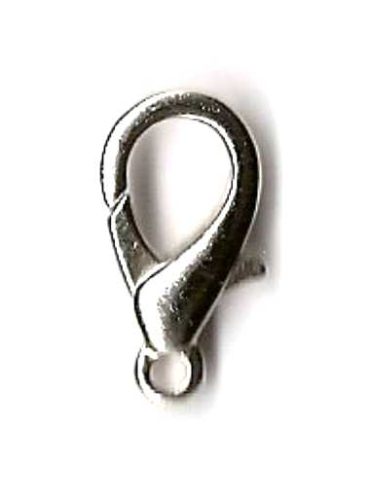 lobster claw clasp 21 mm – color: Rhodium