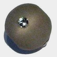 Polarisbead anthracite 10 mm – with Swarovski crystal