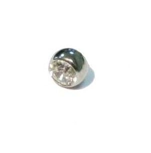 Ball crystal 5 mm with thread – for interchangeable threaded pin ZS-WS-... Stainless steel!