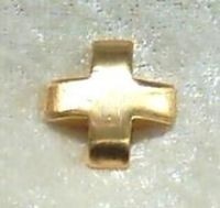 Cross – Pendant gilded