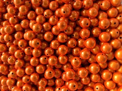 Miracle Beads orange - Perlen 10mm - 50 Gramm ca. 90 Stück