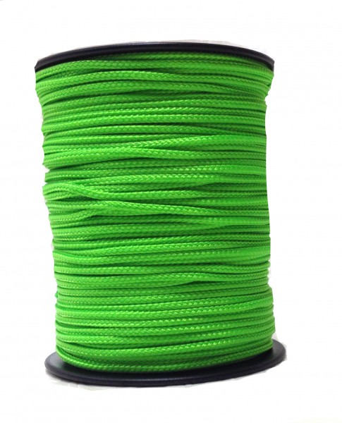 Sail rope – PP tape – 2 mm green – 1 meter