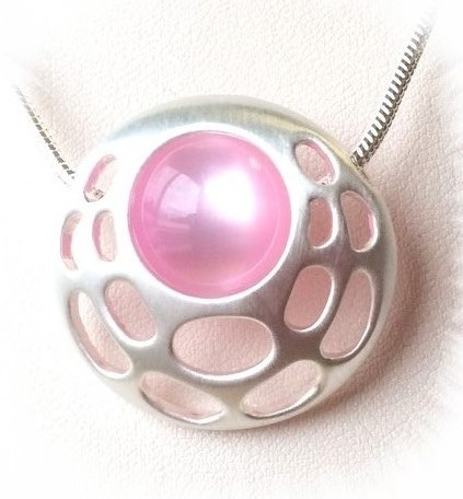 Creative pendant -Omikron- silver plated