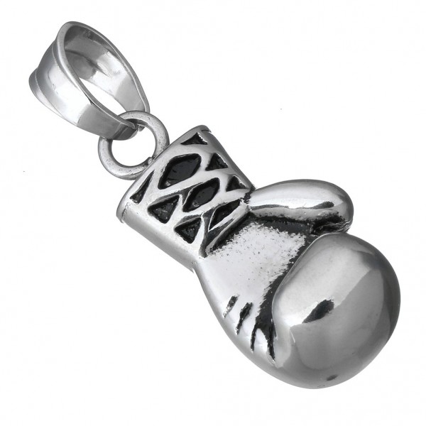 Boxing glove pendant 30x15 mm made of stainless steel