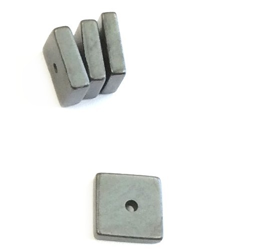 Hämatit Spacer 8x8x2,5mm - hämatit matt - 1 Stück