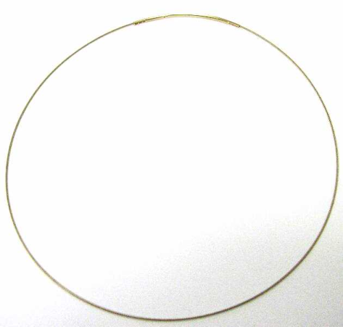 Necklace 1-row, 38 cm in gold. — 0,7 mm, shape-stable