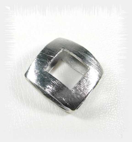 Creative pendant – square rhodium plated