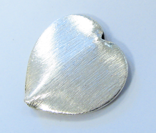 Herz aus 925er Silber - 25x25x3mm