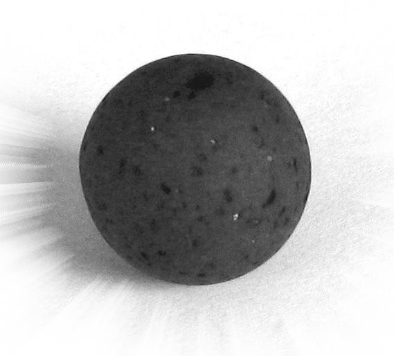 Polaris Gala sweet Perle 18mm schwarz - Kleinloch