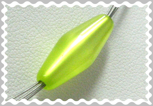Polaris double cone 20x8 mm – glossy apple green