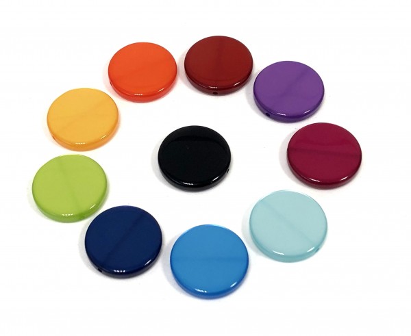 Polaris Coins 20 mm glossy – 10 pieces in different colors