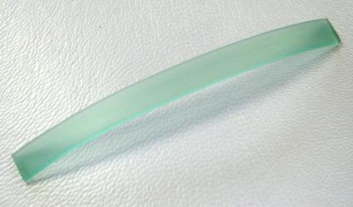 Flat PVC tape 7x1,5 mm – green – 10 cm for rings