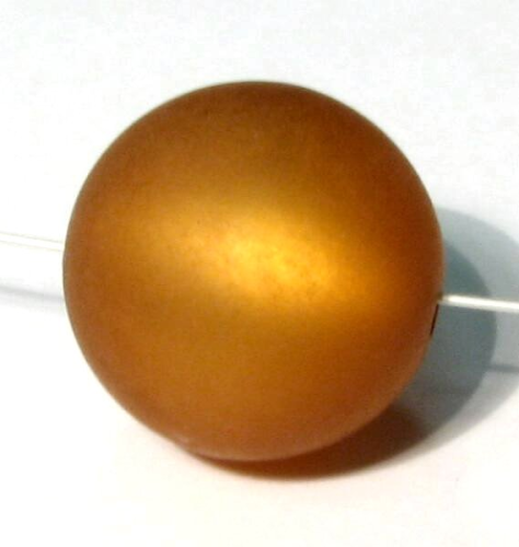 Polarisbead 6 mm rust brown – small hole
