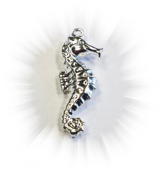 Seahorses – 26 mm – pendant part silver coloured
