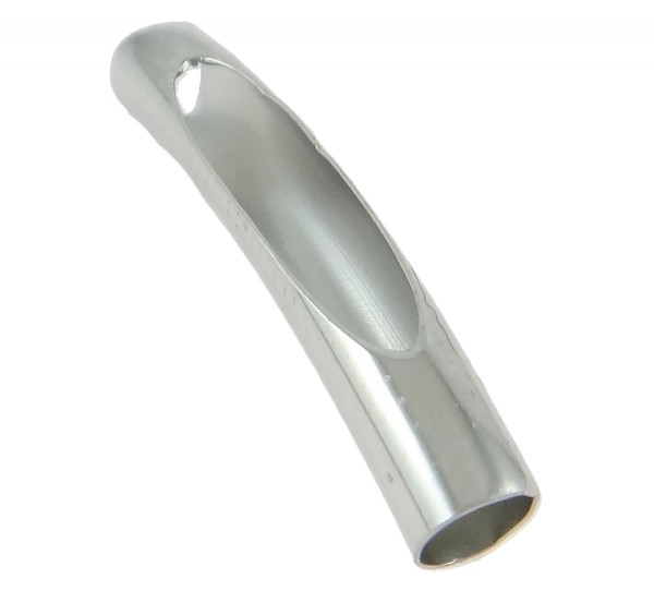 Tube curved 25x4 mm – with cut-out – color: Platinum