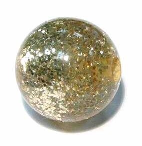 Fine glitter bead 12 mm – gold