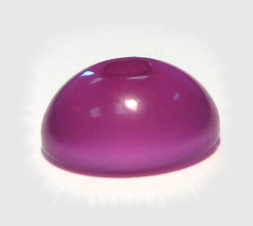 Polaris half bead 10x5 mm – purple glossy