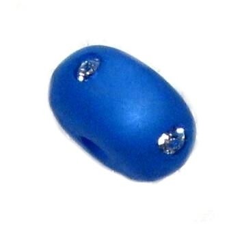 Polaris Ufo 12x7 mm – blue – with Swarovski crystal