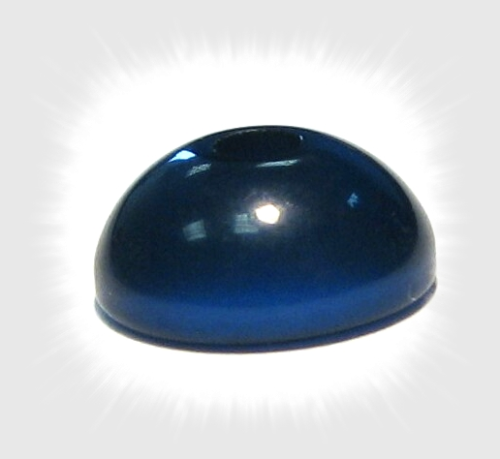 Polaris Halbperle 10x5mm - nachtblau glänzend