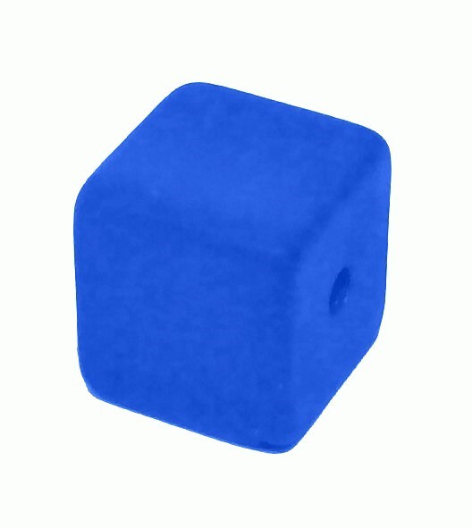 Polaris cube 6 mm blue – small hole