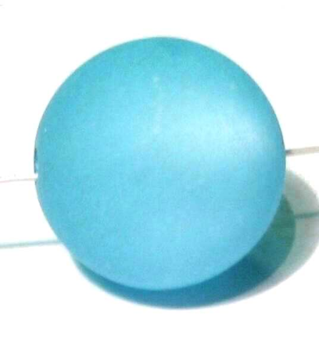 Polaris bead 8 mm light turquoise – small hole