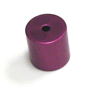 Aluminium Zylinder/Röhre eloxiert 10x10mm - elox dark amethyst
