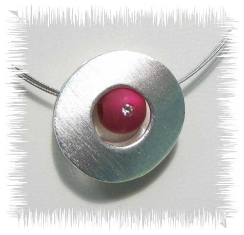 Creative pendant – circle silver plated