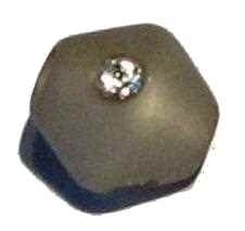 Polaris double cone anthracite 8 mm – with Swarovski crystal