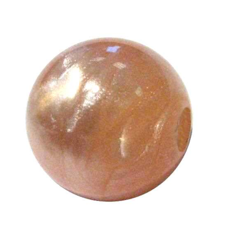 Marble mother-of-bead effect bead 14 mm – salmon