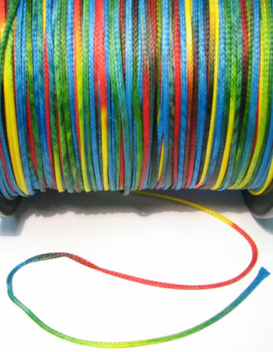 Textilband 1,6mm - Regenbogen - 1 Meter