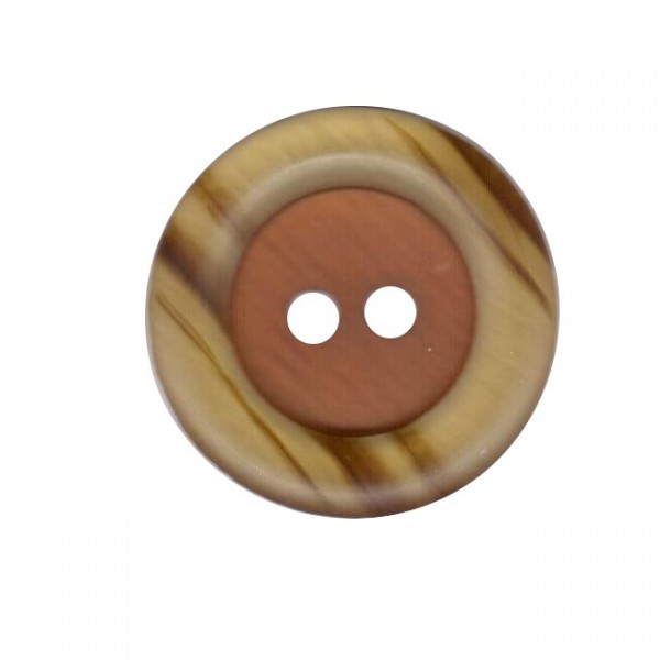 Button 34 mm – 2 components design – brown