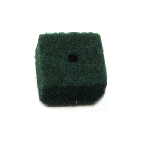 Felt square green – 10x10x5mm