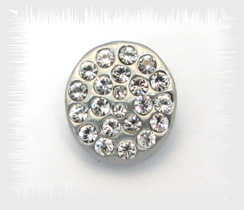 Creative pendant -Crystal plank rhodium-plated with Swarovski crystals